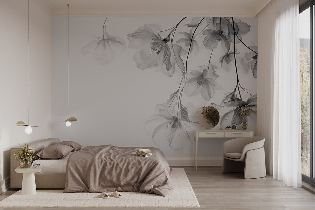 Flowers hanging from twigs — interior 1