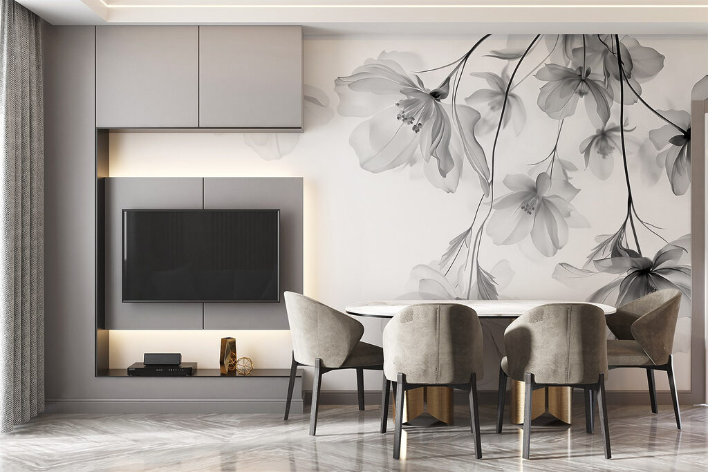 Flowers hanging from twigs — interior 5