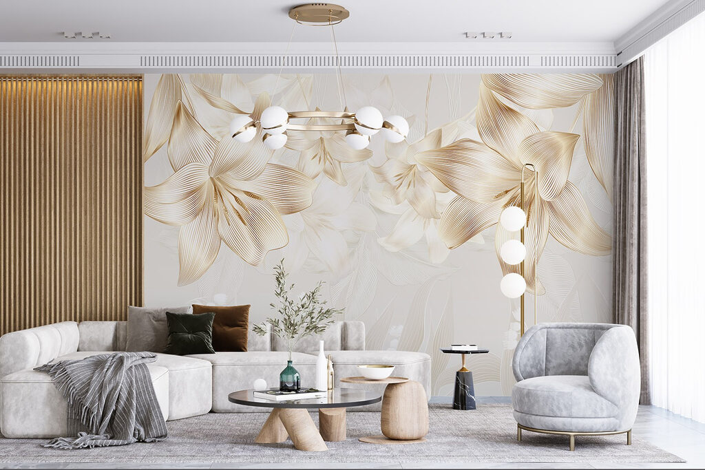 Flowers hanging over leaves — interior 4