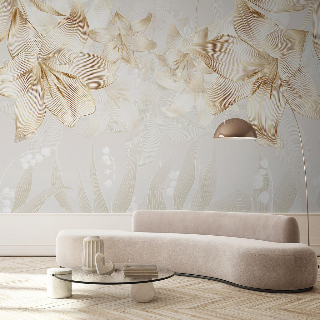 Flowers hanging over leaves — interior 6