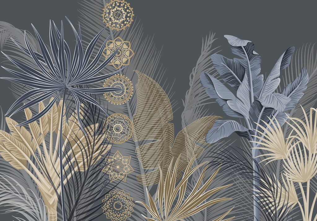 Tropical shapes in line — full design