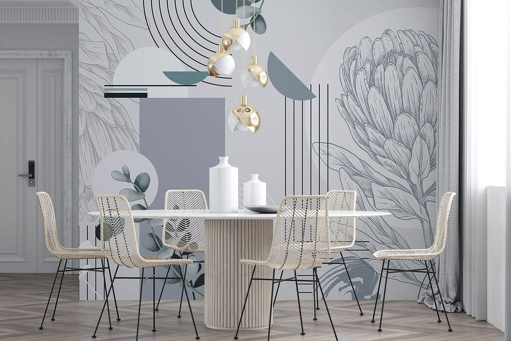 Botanical Shape Collection in an interior