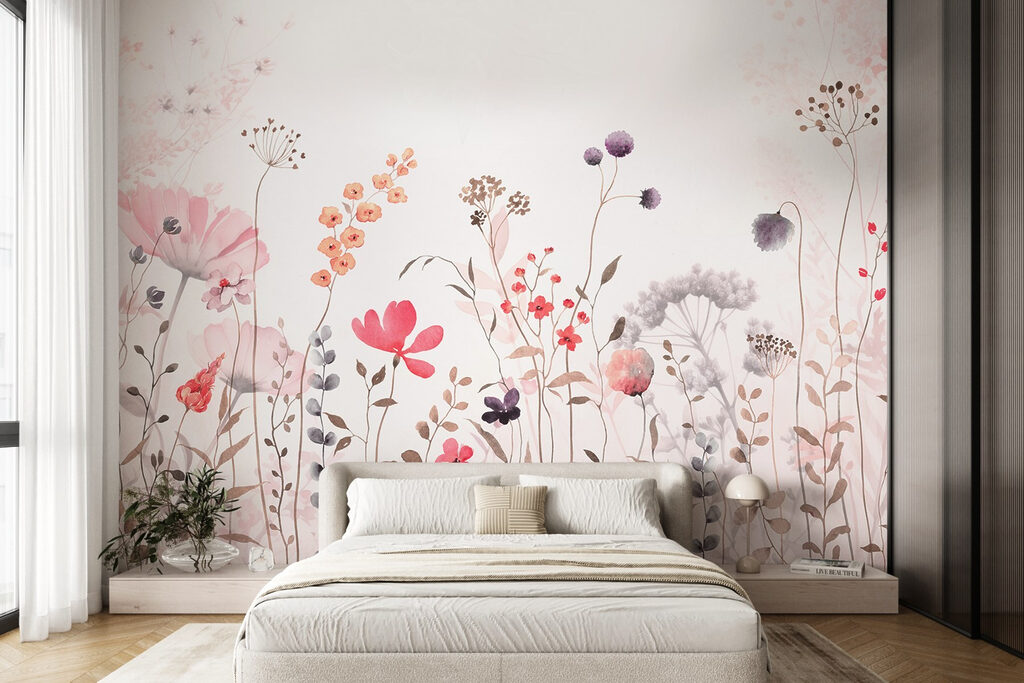Fine wildflowers in pink — interior 2