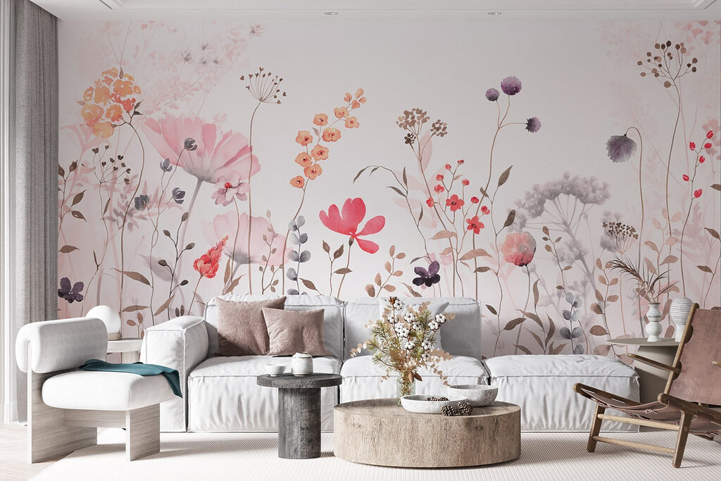 Fine wildflowers in pink — interior 4