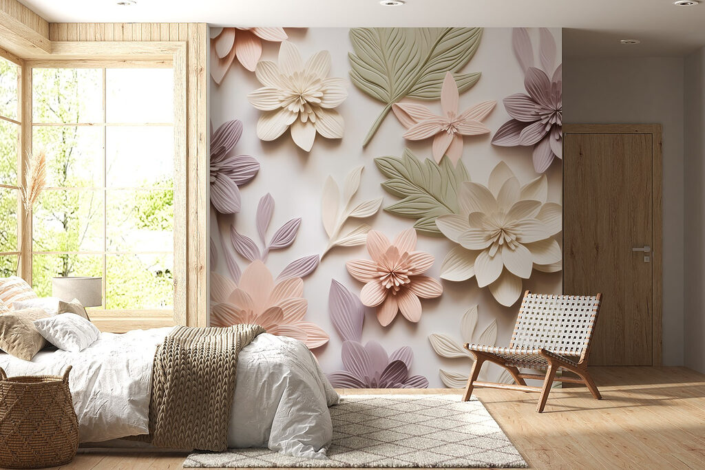 Colourful flowers in relief — interior 3