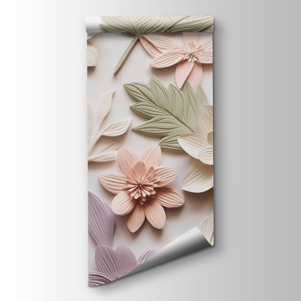 Colourful flowers in relief — product view