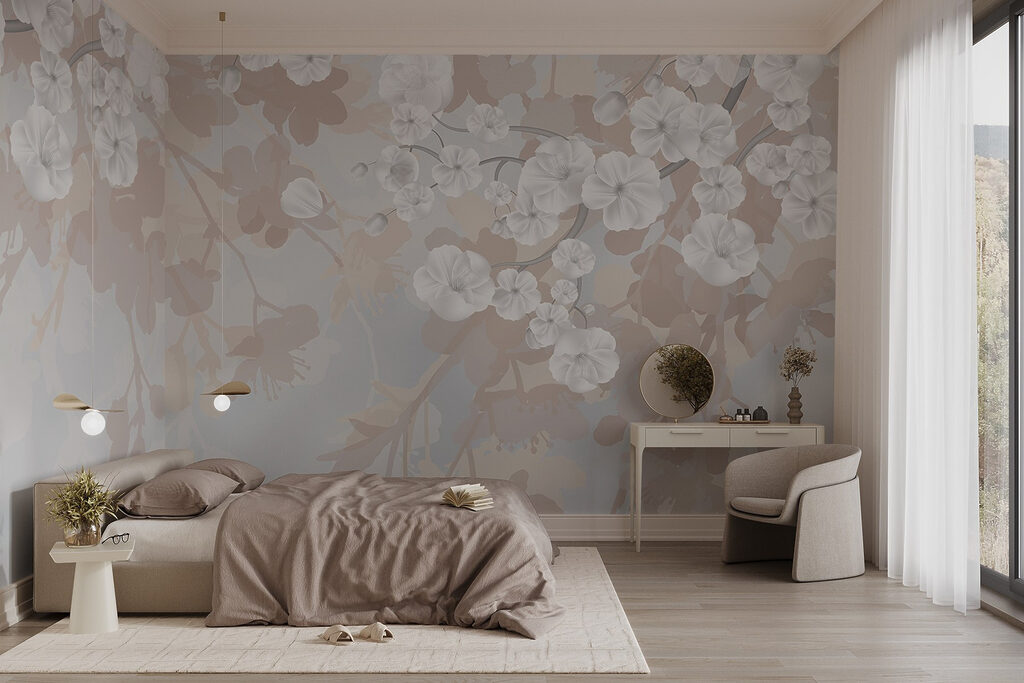 White blossom in clusters — interior 2