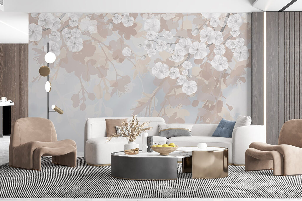 White blossom in clusters — interior 4