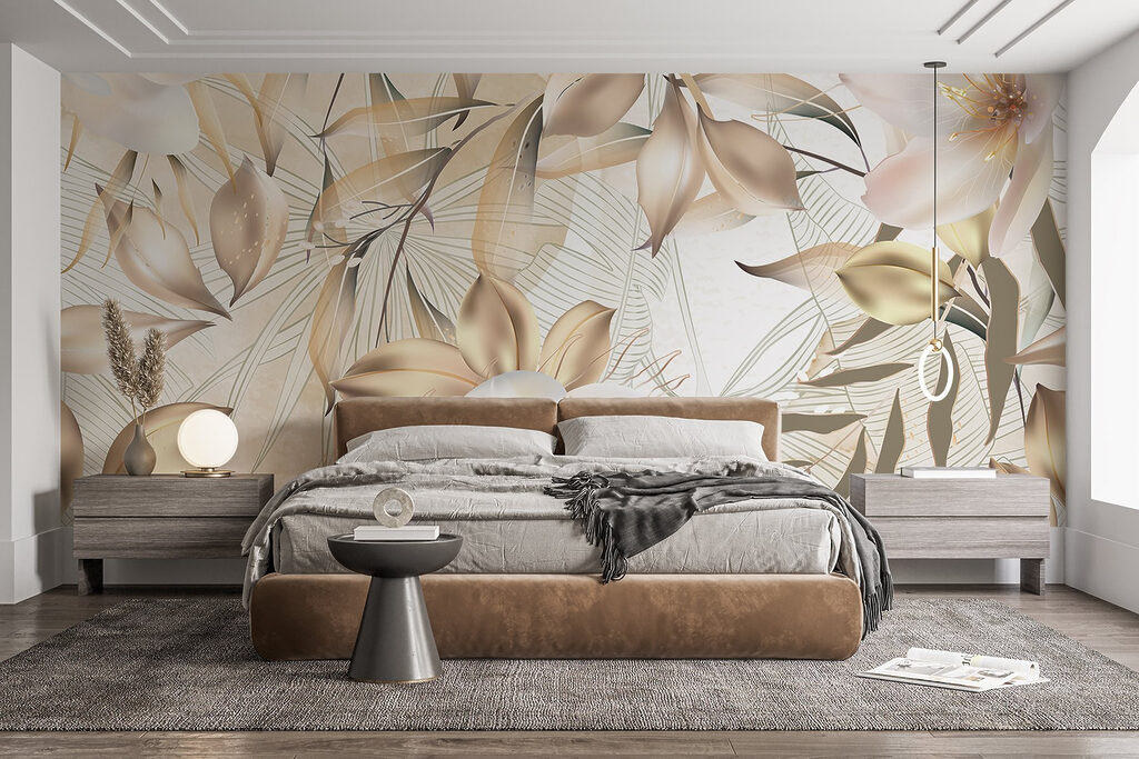 Pale tropical blooms — interior 1