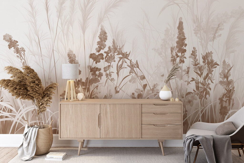 Dried Meadow Border in an interior
