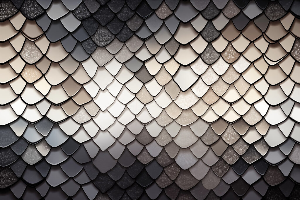 Dark overlapping scales — full design