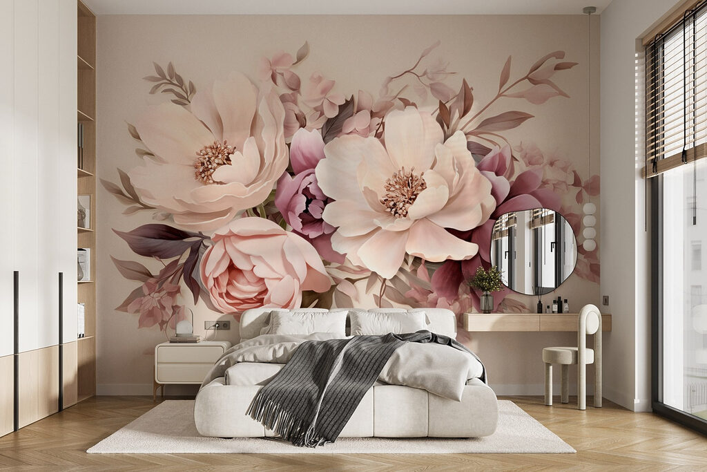 Pastel bouquet on cream — interior 2