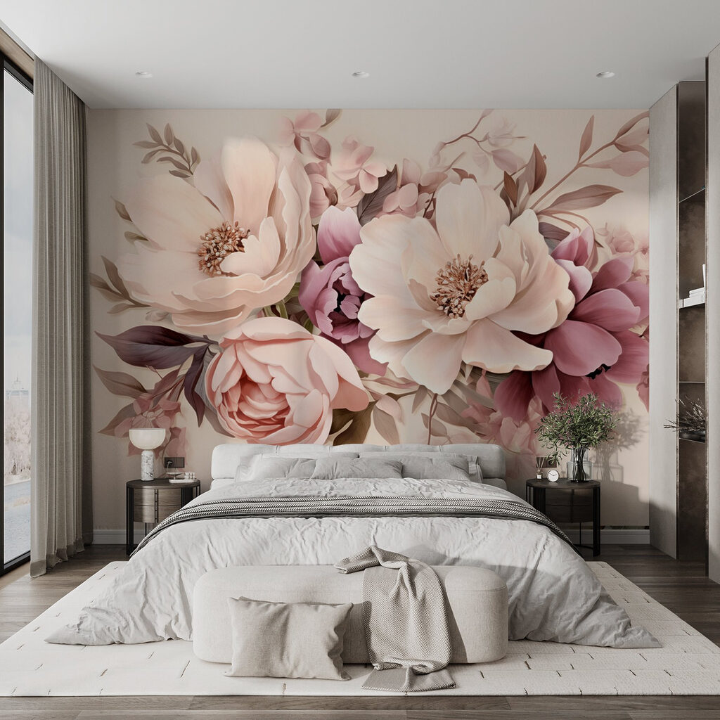 Pastel bouquet on cream — interior 3