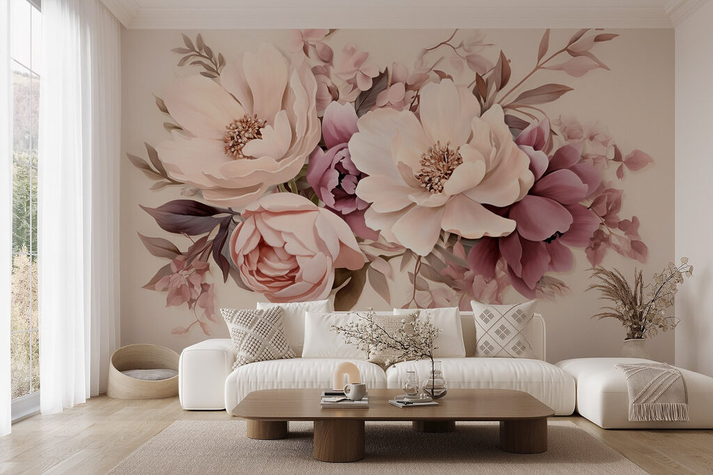 Pastel bouquet on cream — interior 5