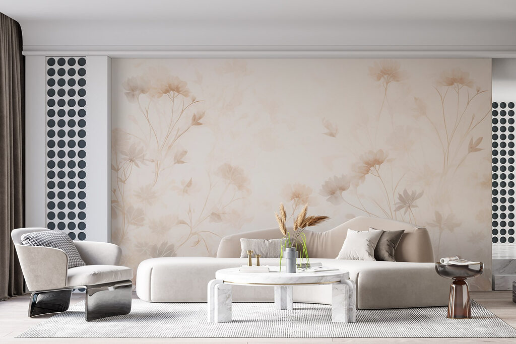 Pale flowers in haze — interior 2