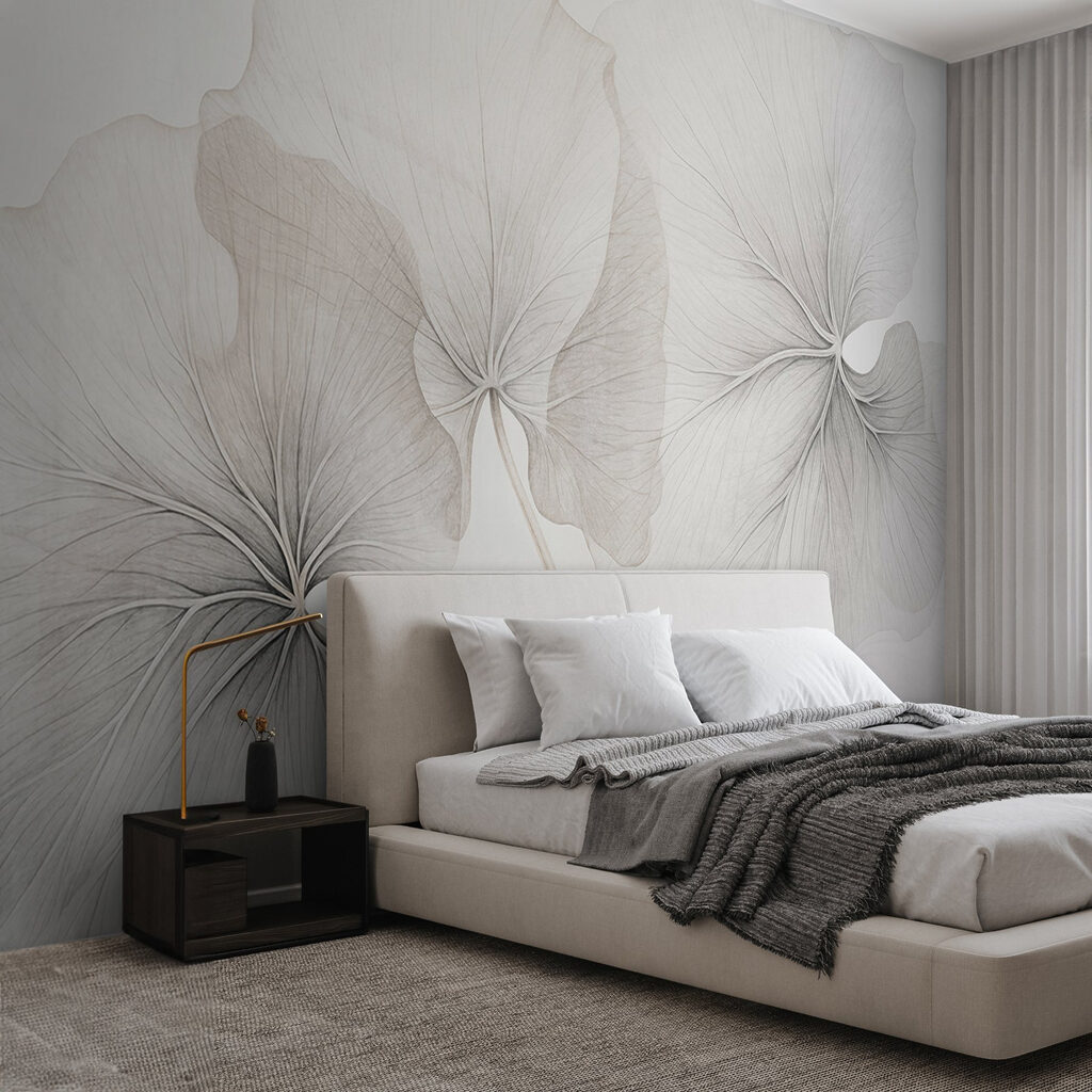 Ginkgo leaves in pencil — interior 1