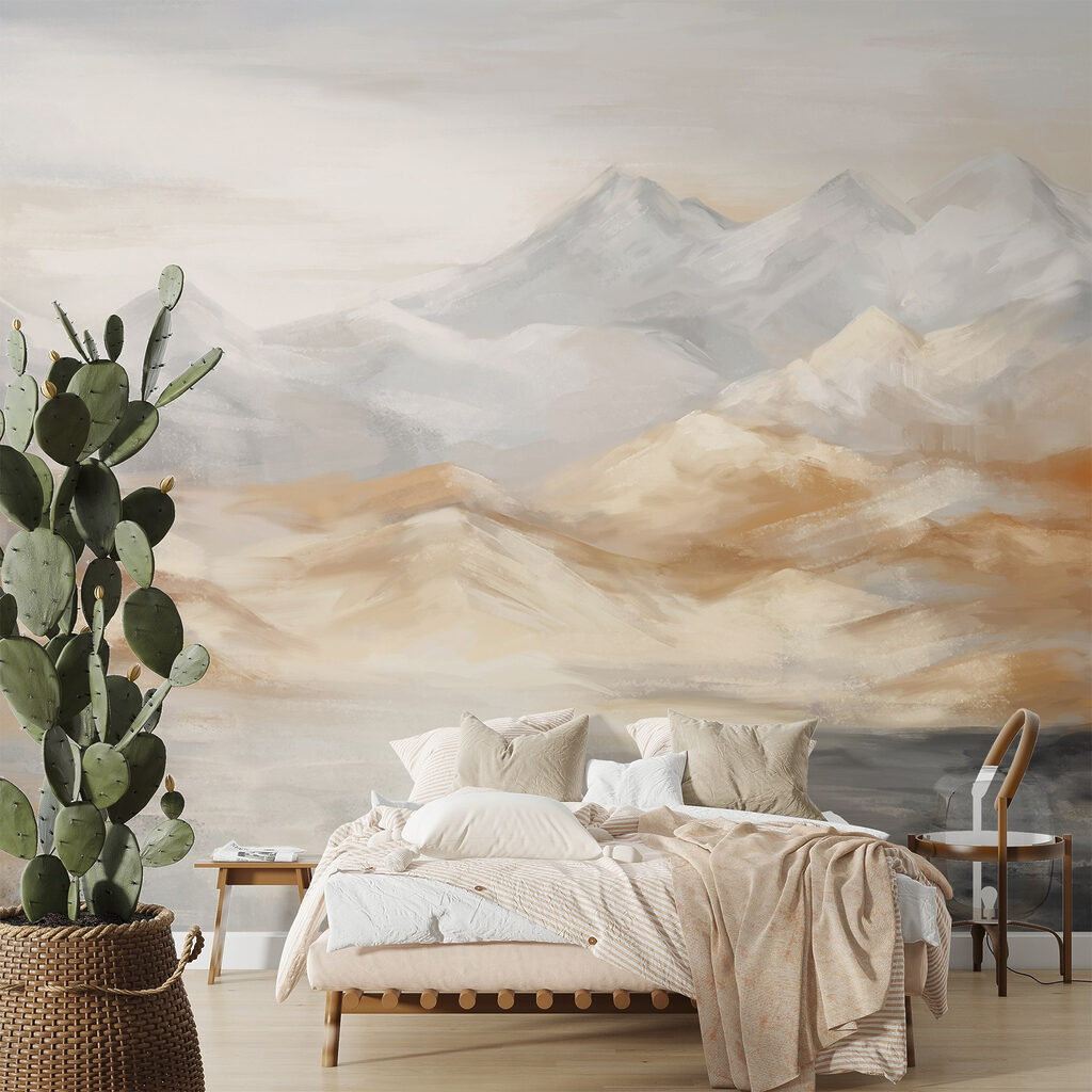 Mountains in brushstrokes — interior 1