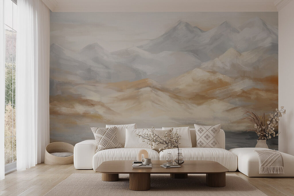 Mountains in brushstrokes — interior 2