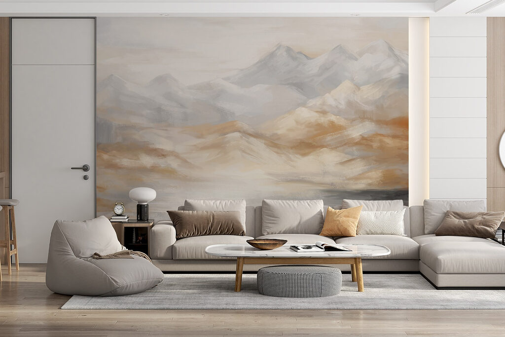 Mountains in brushstrokes — interior 4