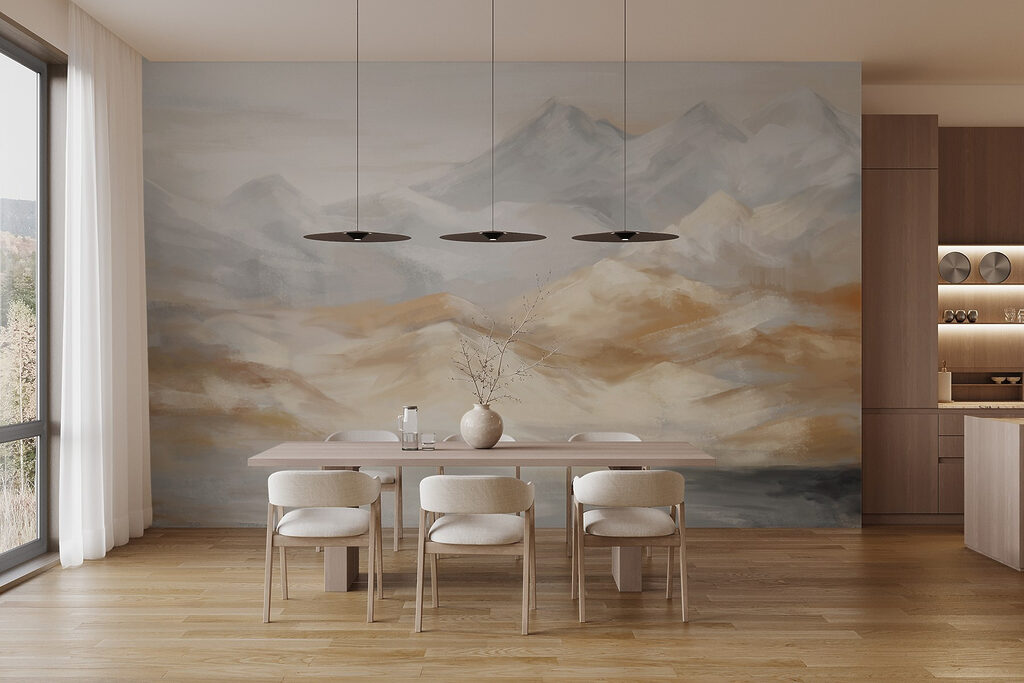 Mountains in brushstrokes — interior 6