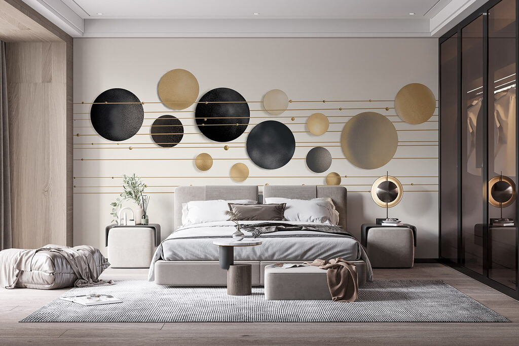 Golden circles on lines — interior 1