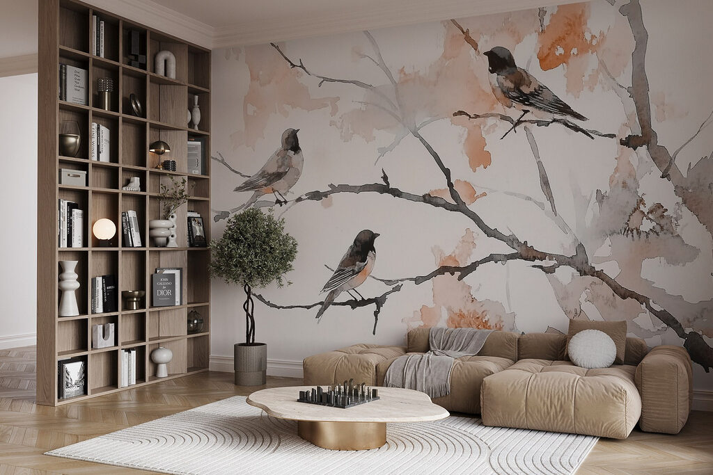 Birds on Leafy Branches — interior 3