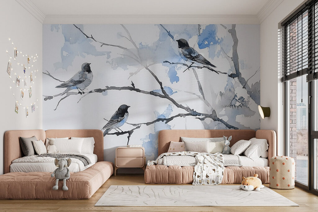 Birds on Leafy Branches — interior 3