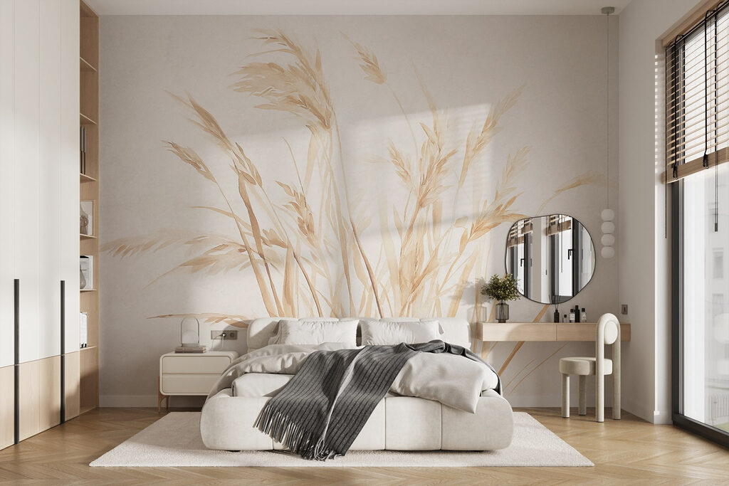 Fine grasses in pencil — interior 1