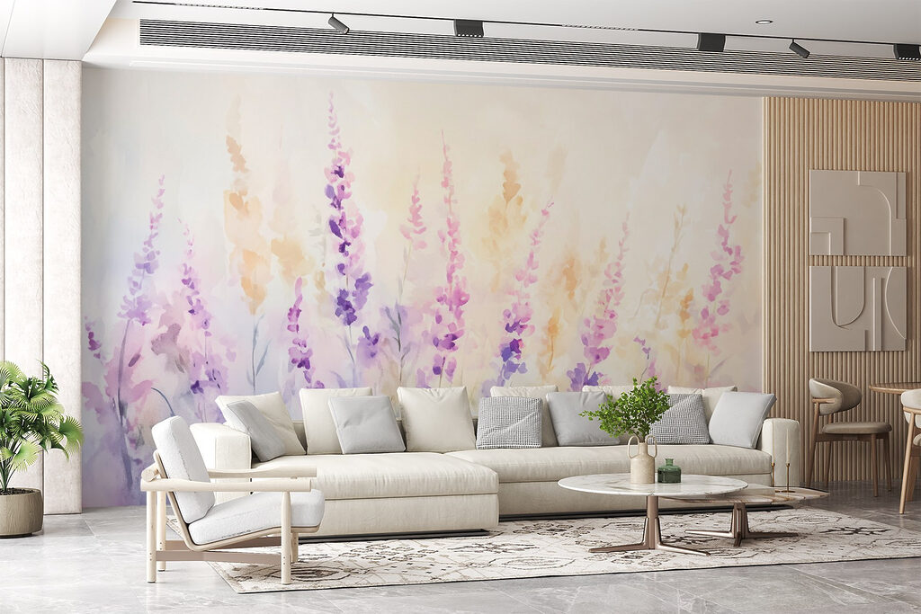 Slender flowers in watercolour — interior 3