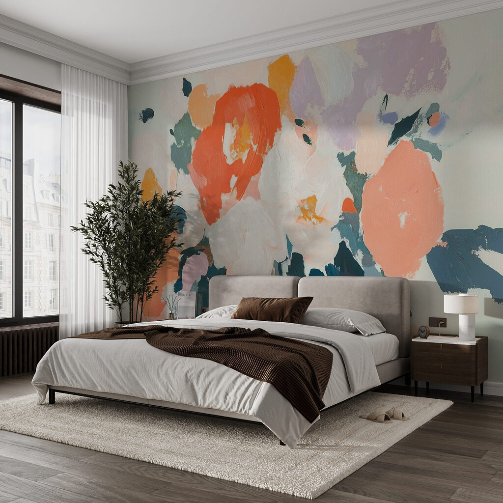 Brushstroke flower bouquet — interior 1