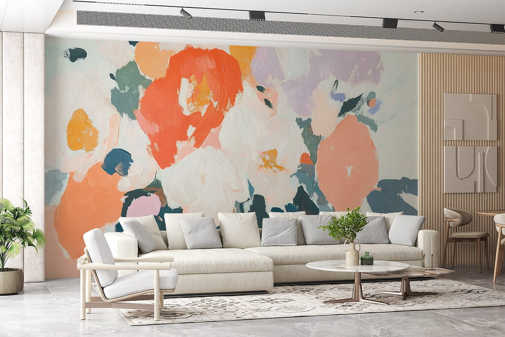 Brushstroke flower bouquet — interior 3