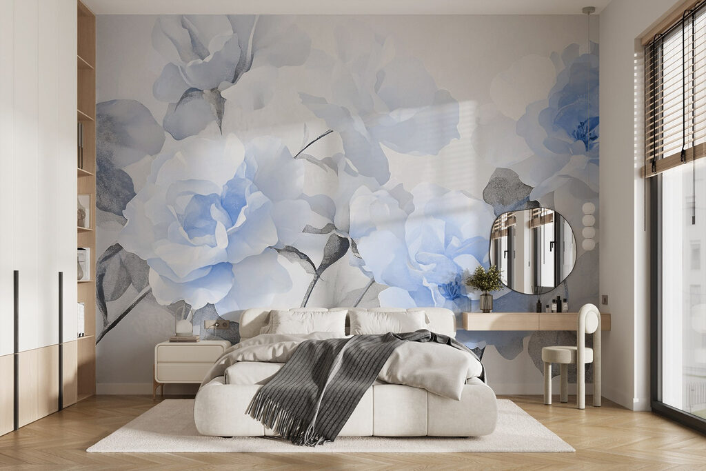 Roses in soft watercolour — interior 2