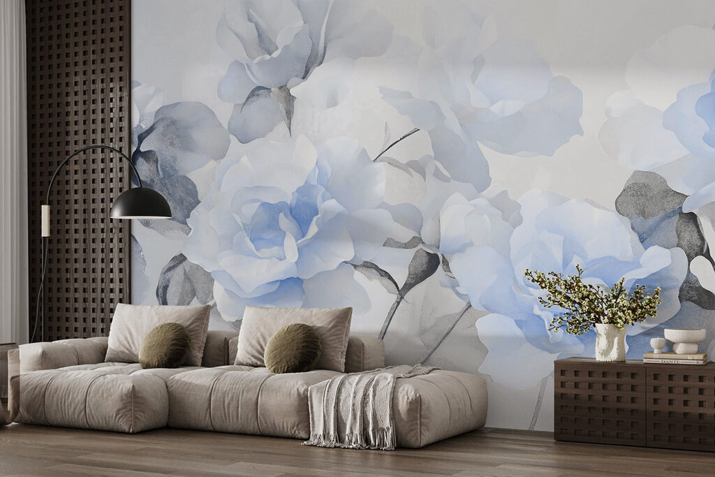 Roses in soft watercolour — interior 3