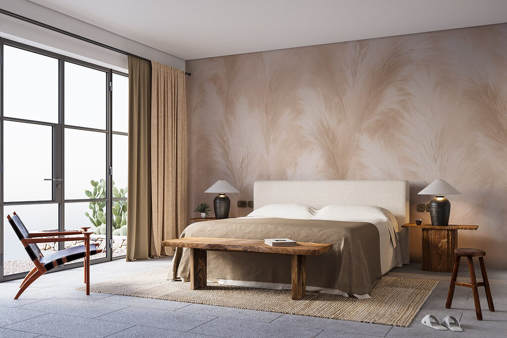 Cream grass plumes — interior 1