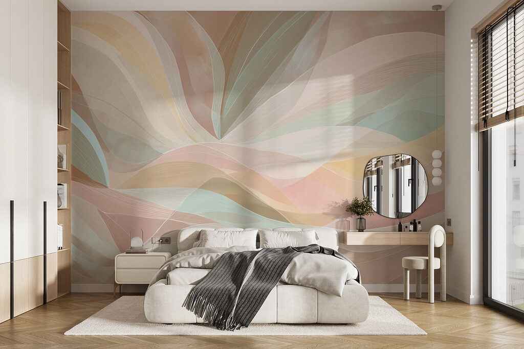 Pastel colour bands — interior 1