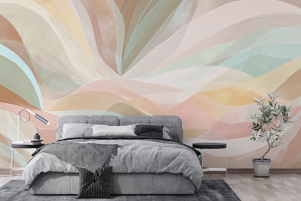 Pastel colour bands — interior 2