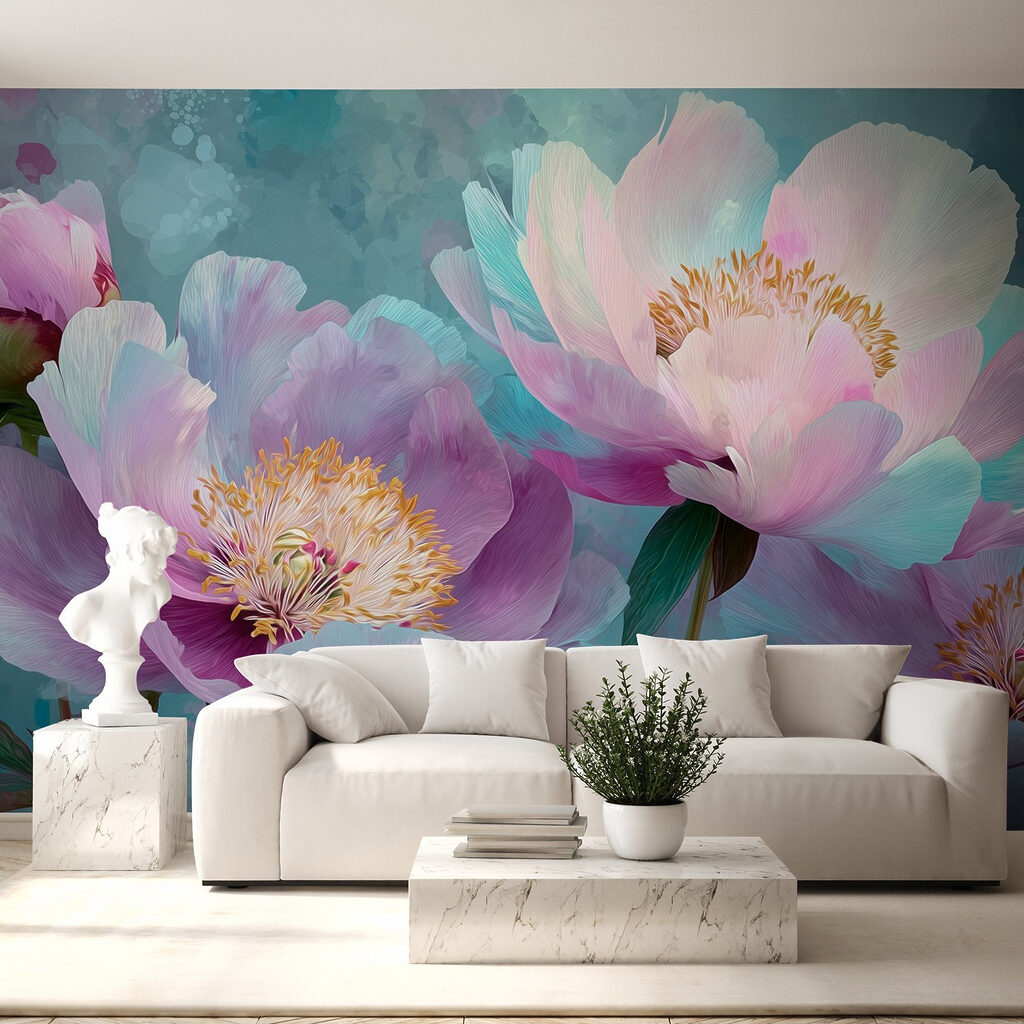 Large pink flowers — interior 1