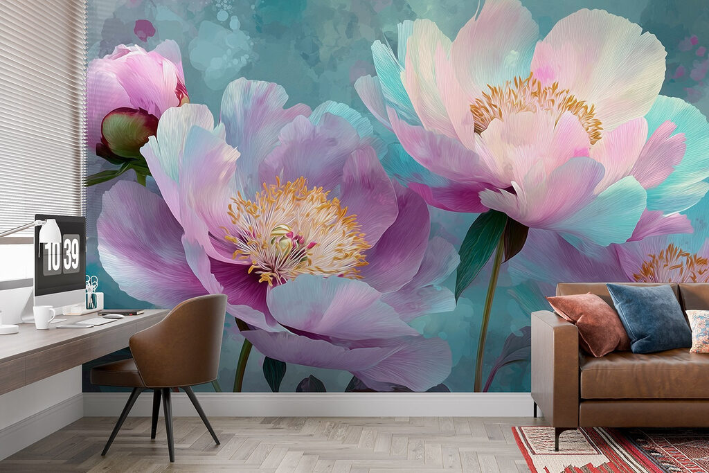 Large pink flowers — interior 2