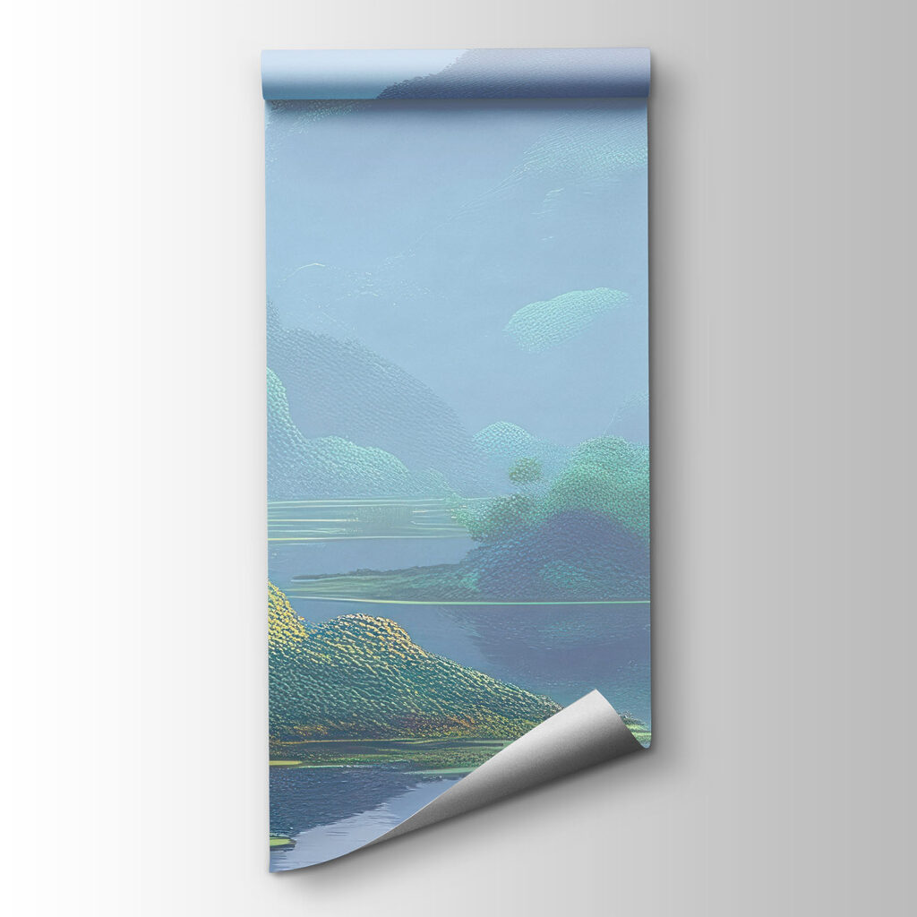 River among colourful trees — product view