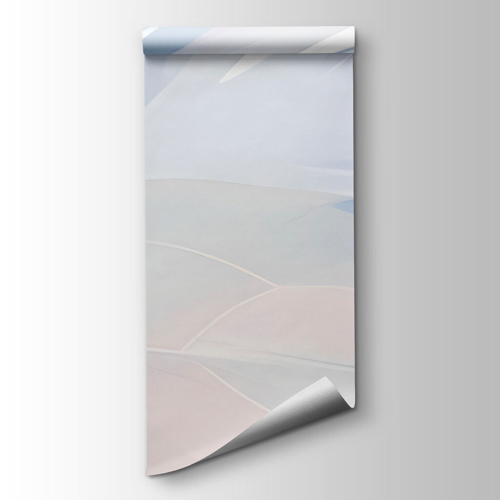 Pastel leaves among flowers — product view