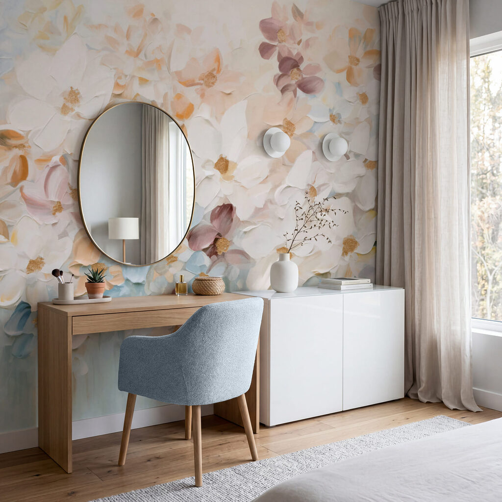 Watercolour Petal Cascade — interior 2