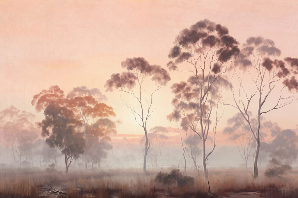 Trees at Sunset — full design