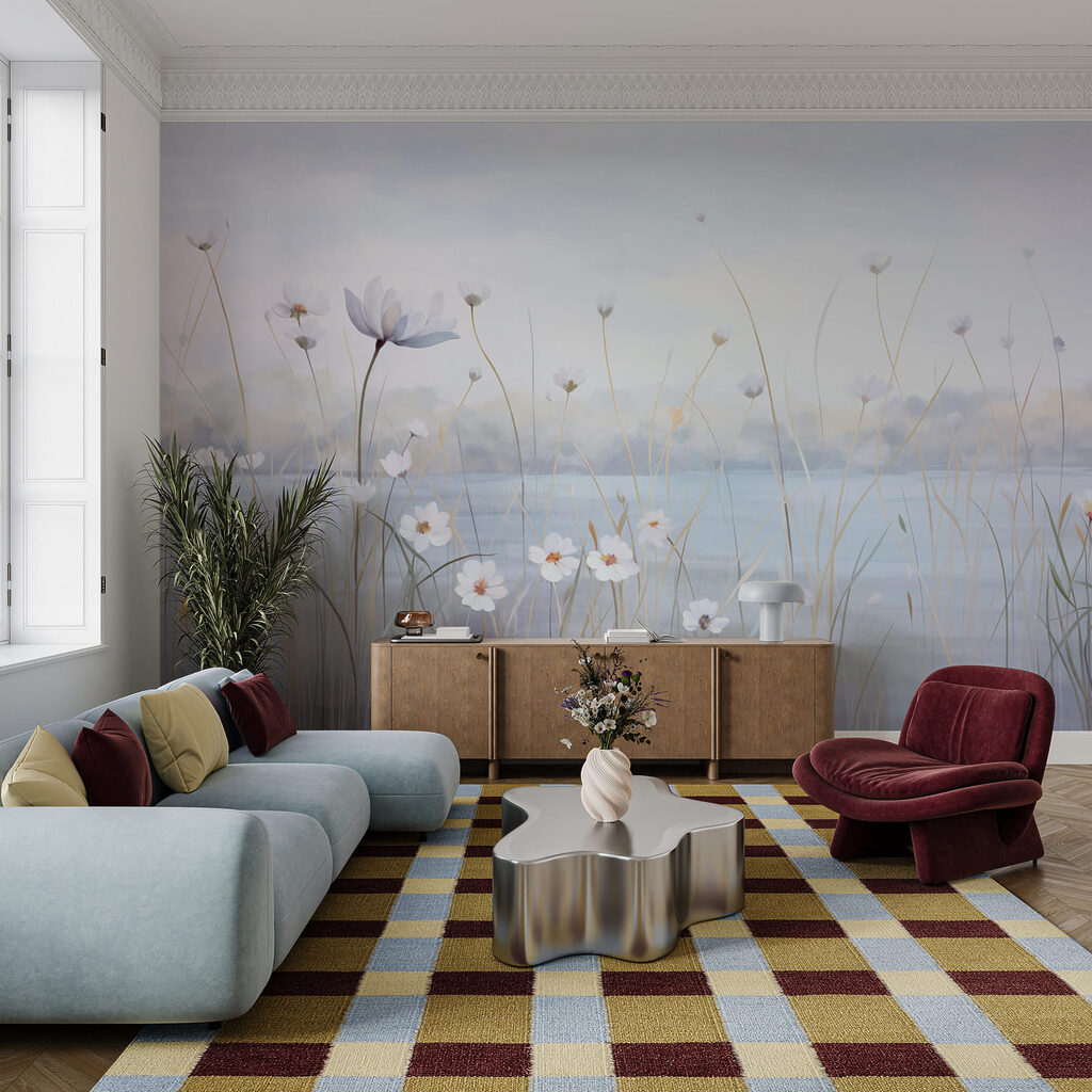 Daisies by the Water in an interior