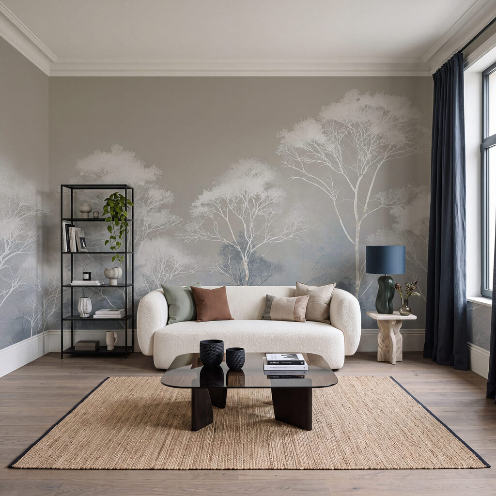 Trees Above the Haze in an interior