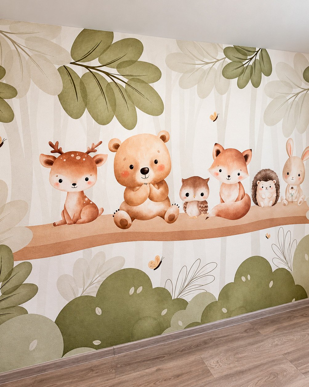 A customer’s room with a wall mural, photo 31 of 48