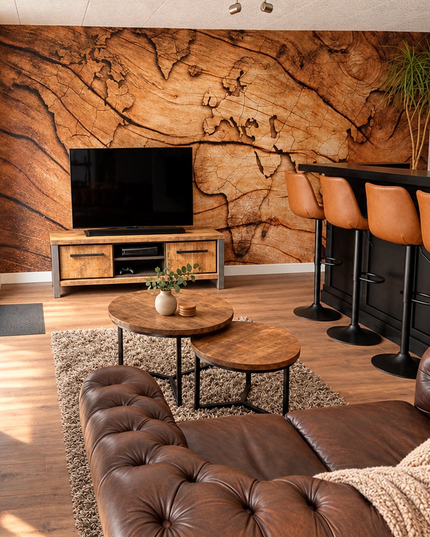 A customer’s room with a wall mural, photo 35 of 48