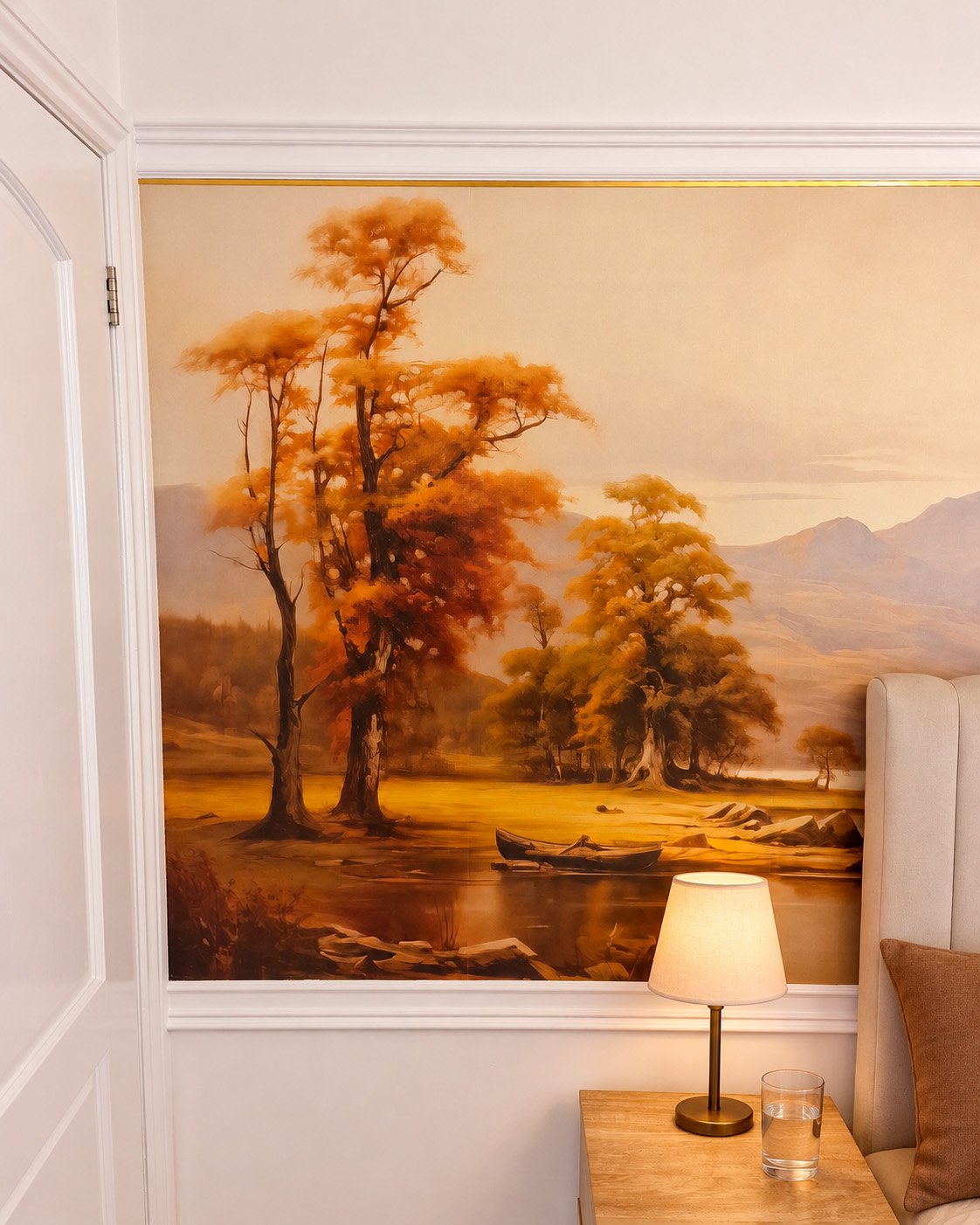 A customer’s room with a wall mural, photo 36 of 48